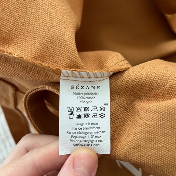 Sezane cotton tote bag - Picture 3 of 3